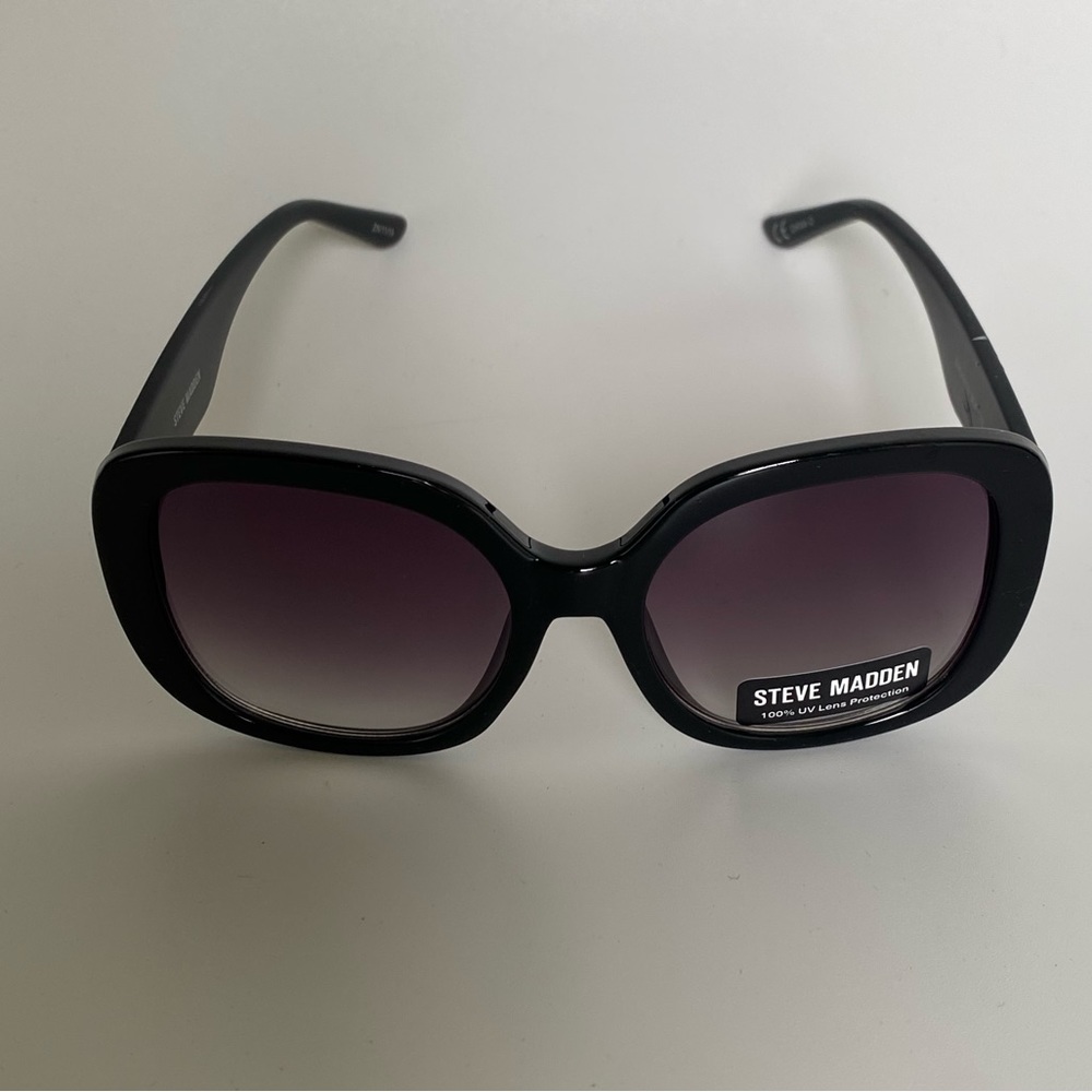 Steve Madden Black oversized sunglasses NWT - Picture 1 of 4